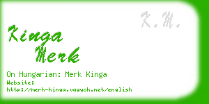 kinga merk business card